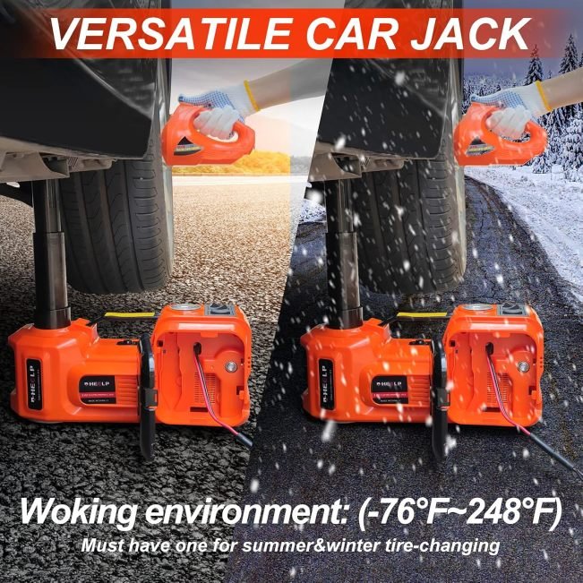 Electric Car Jack Kit 5Ton 12V Hydraulic Car Jack Lift - Image 2