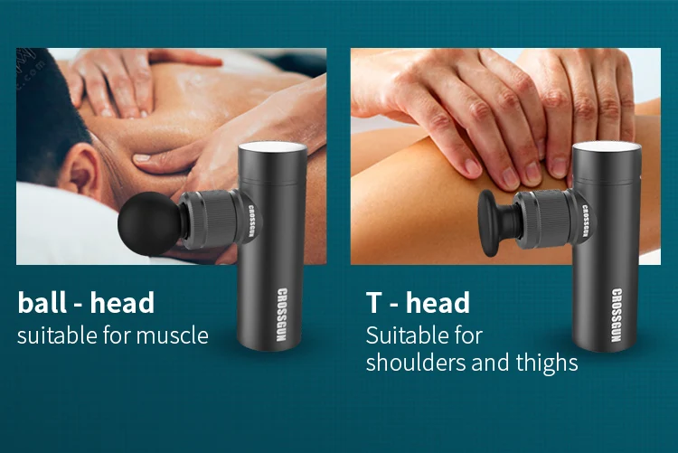 Muscle Massager Sport Travel Body Deep Tissue Relaxation Portable Mini Massage Gun Brushless Motor 1200-3200rpm 4 Massage Heads - Image 5